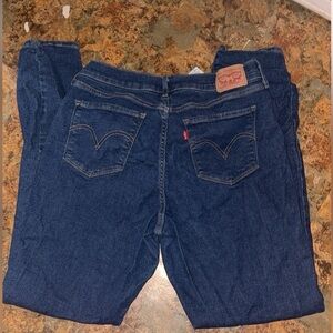 Levi's Women's Dark Blue Straight Leg Jeans